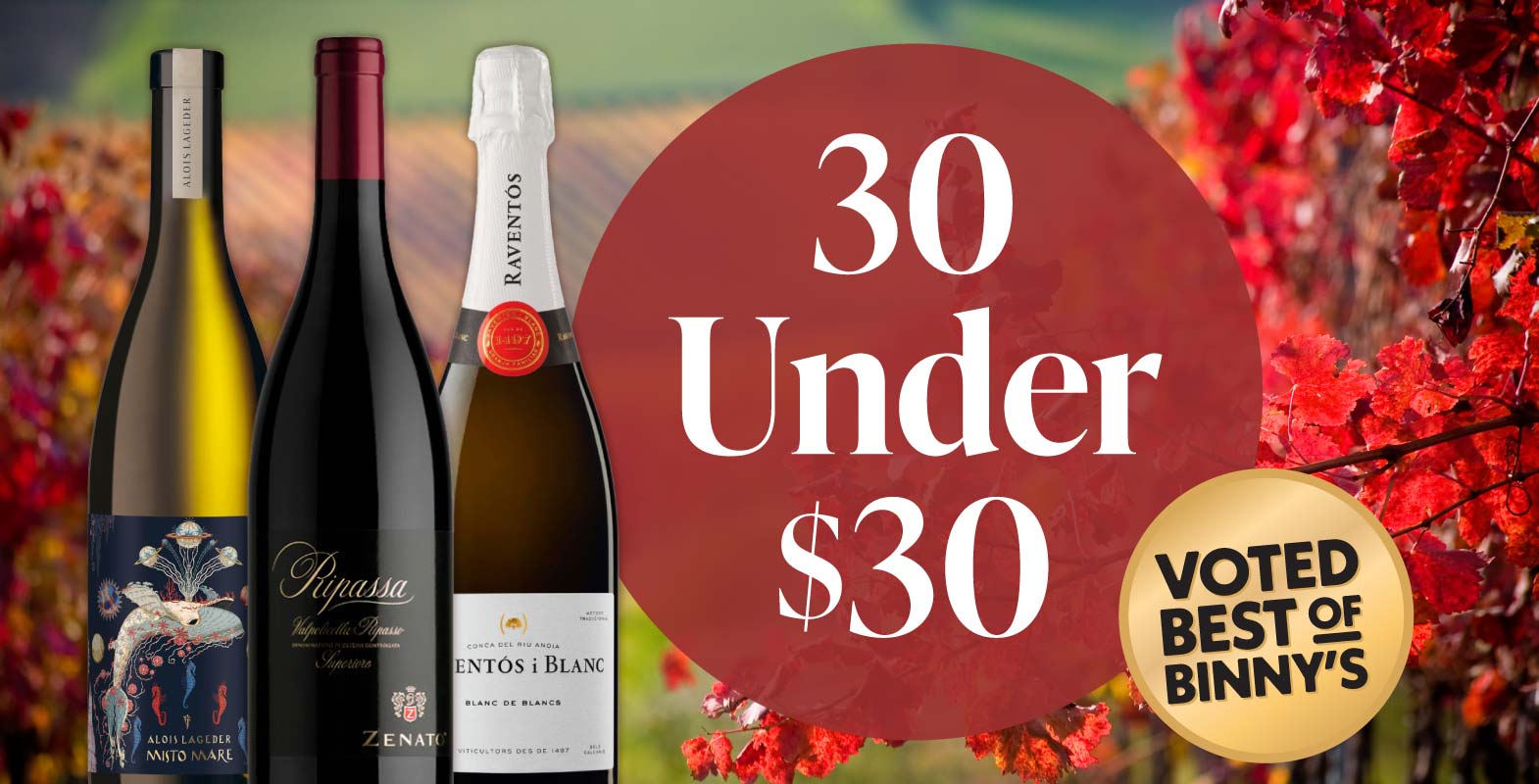 Save on the Top 30 Wines Under $30