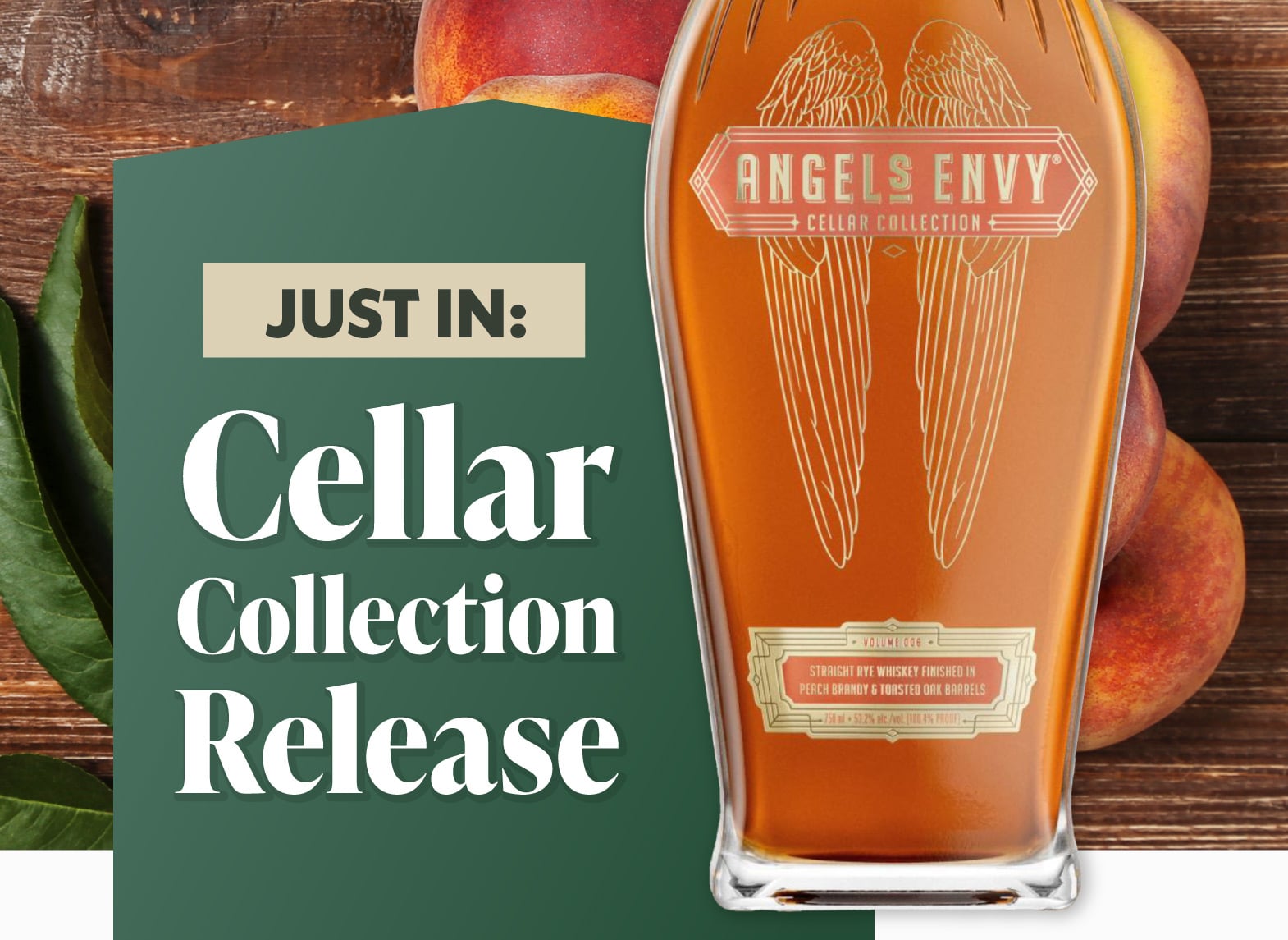 Peach brandy finished rye