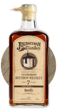 Journeyman Distillery Featherbone Bourbon 7 year old Barrel Strength Single Barrel #18471 Binny's Handpicked