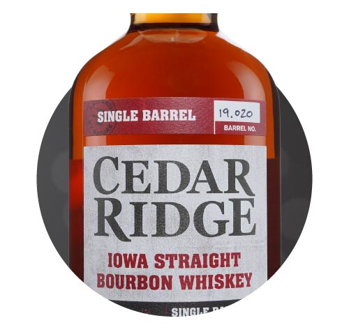 Cedar Ridge Straight Bourbon Single Barrel #19-0020 Binny's Handpicked