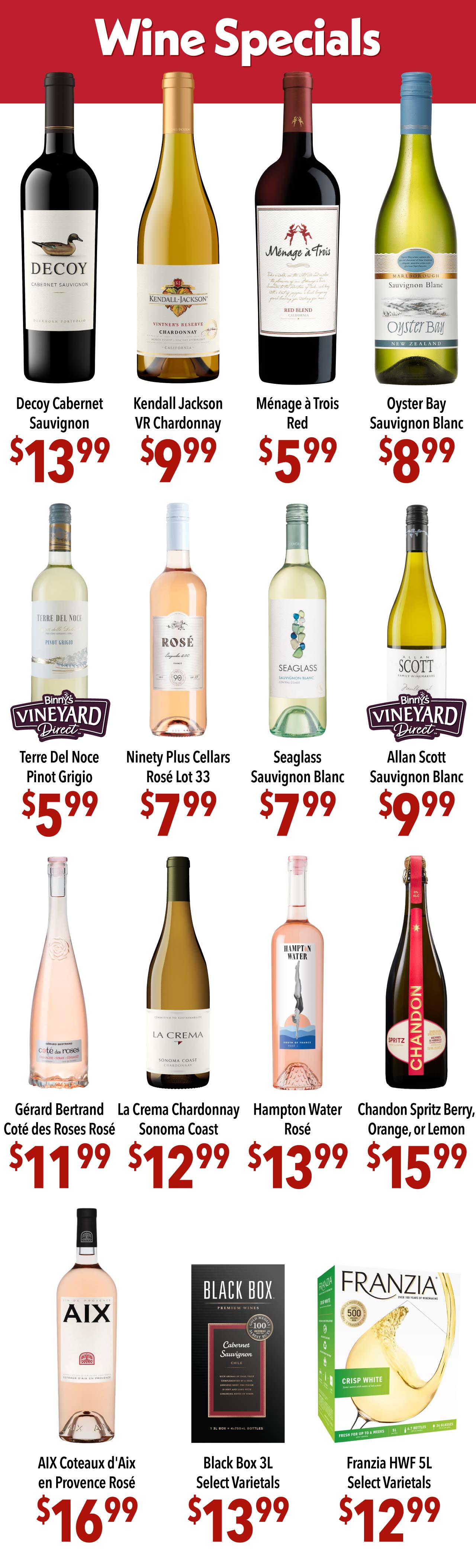 Wine Specials