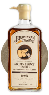 Journeyman Distillery Golden Honey 5 year old Malt Whiskey Single Barrel #171007 Binny's Handpicked
