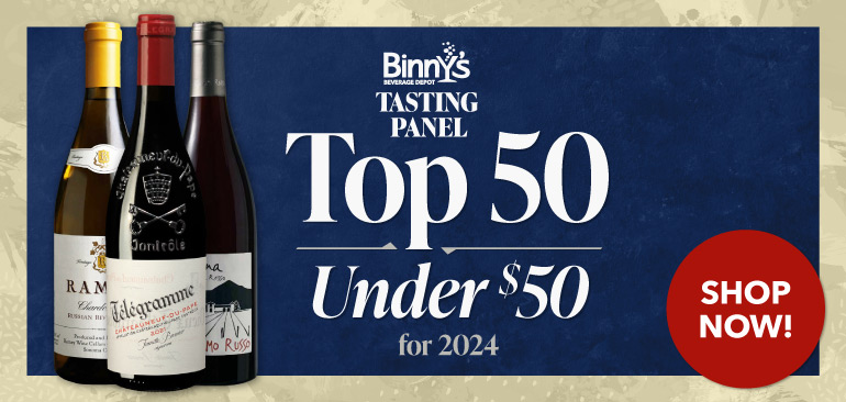 Binny's Tasting Panel Top 50 Wines