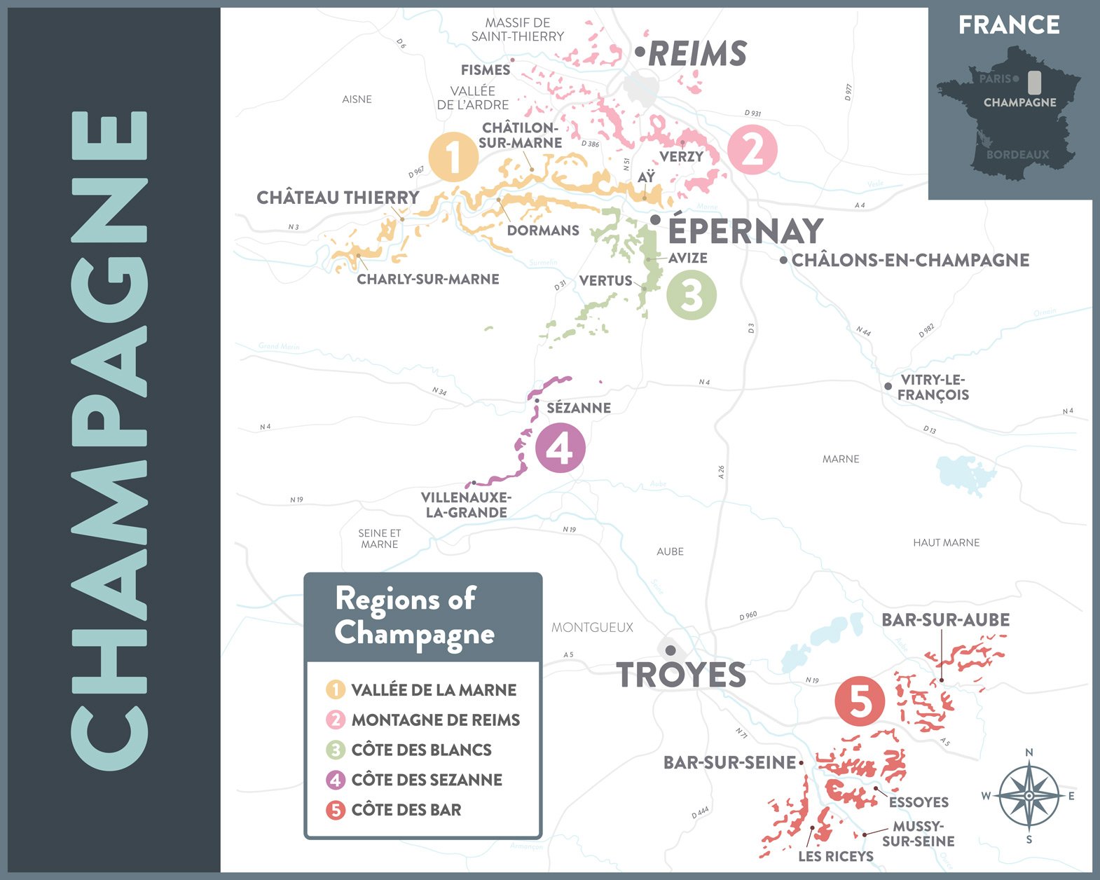 Champagne map