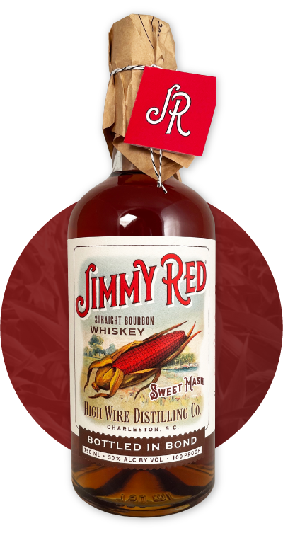High Wire Distilling Jimmy Red Bourbon Bottled in Bond