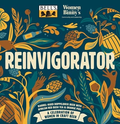 Bell’s Reinvigorator Barrel Aged Doppelbock collaboration with Women of Binny’s