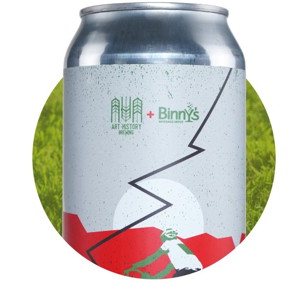 Art History Bella Strada collaboration with Binny's Beverage Depot