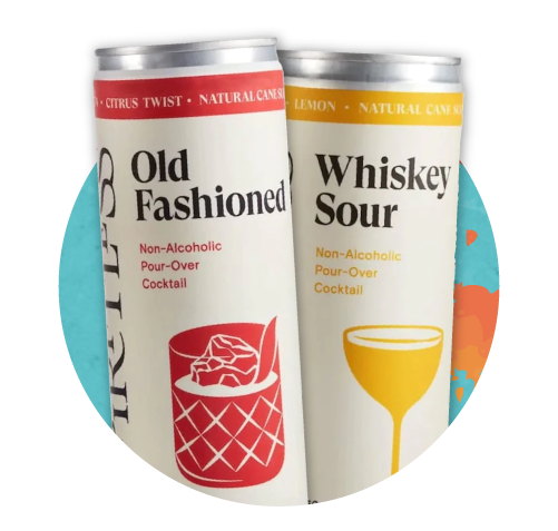 Spiritless Old Fashioned or Whiskey Sour Cocktails