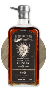 Journeyman Distillery Silver Cross 8 year old Four Grain Whiskey Distilled Open Plates Single Barrel #171582 Binny's Handpicked
