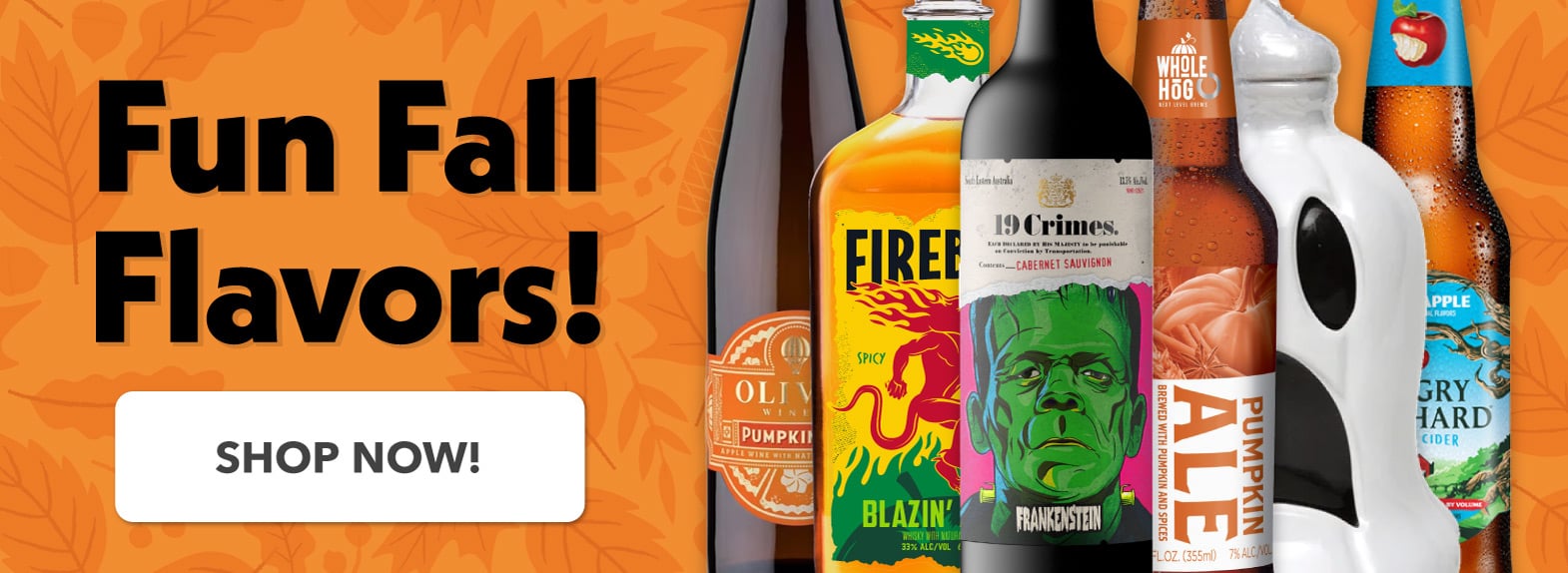 Fun Fall Flavors - Spooky Spirits, Pumpkin Beer, Fall Wine, Ready to Drink Canned Cocktails & HalloweenSnacks