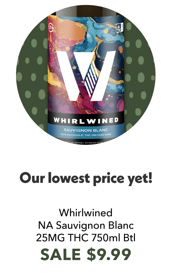 Whirlwined Non-Alcoholic Sauvignon Blanc 25MG THC
