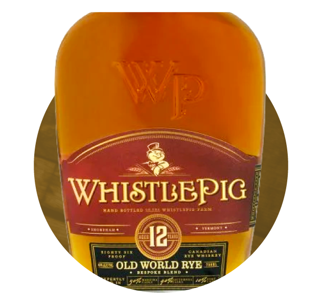 WhistlePig Bespoke 12 year old Rye The Whopper Binny's Handpicked