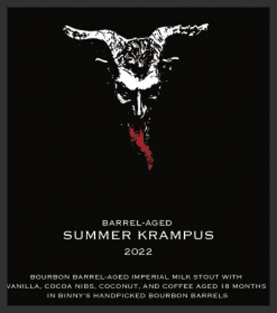 Old Irving Barrel Aged Summer Krampus collaboration with Binny's