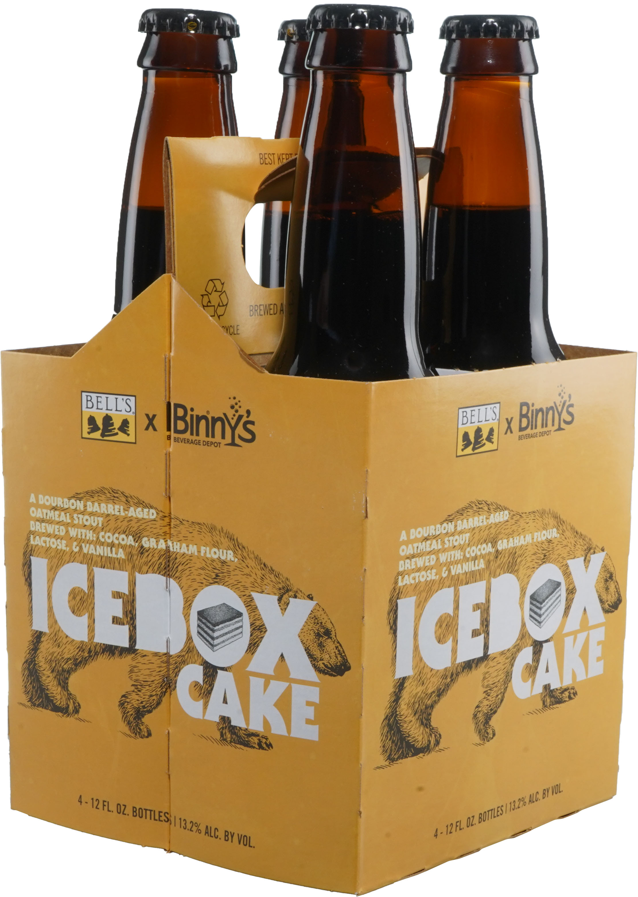Bell's IceBox Cake Barrel Aged Stout collaboration with Binny's