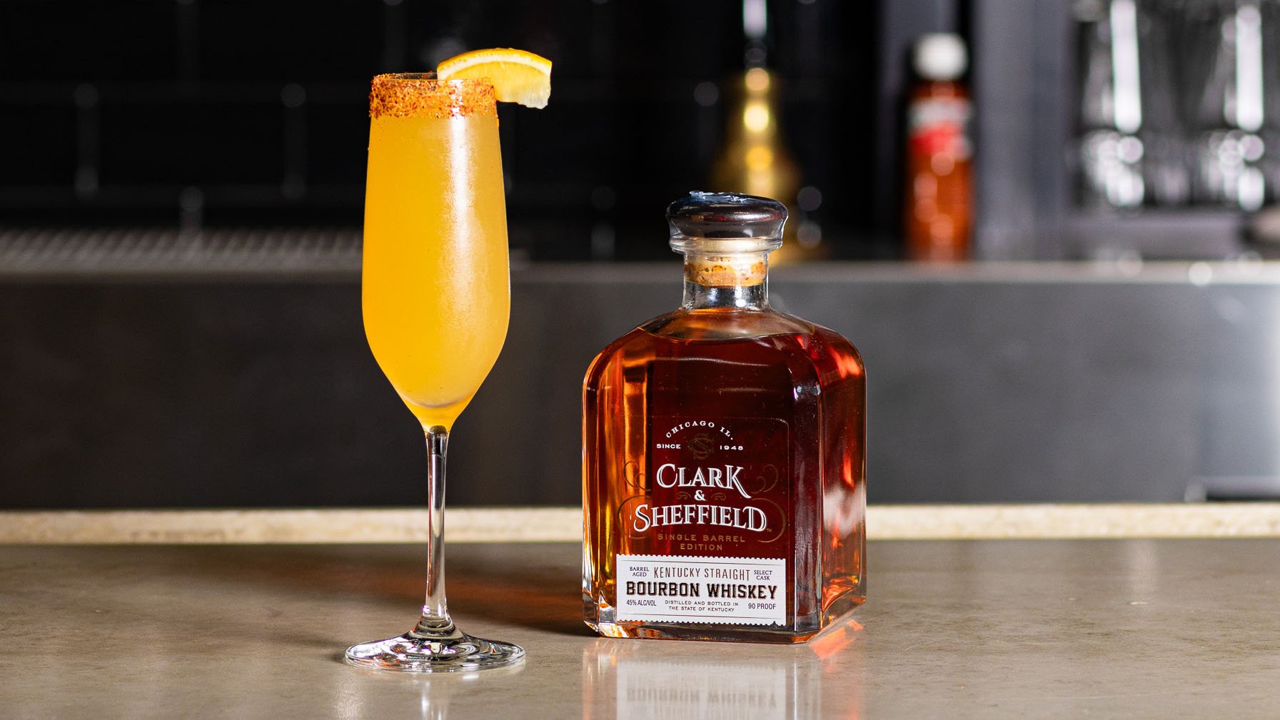 A Celebratory Bottled-in-Bond Bourbon Birthday Bellini Cocktail Recipe