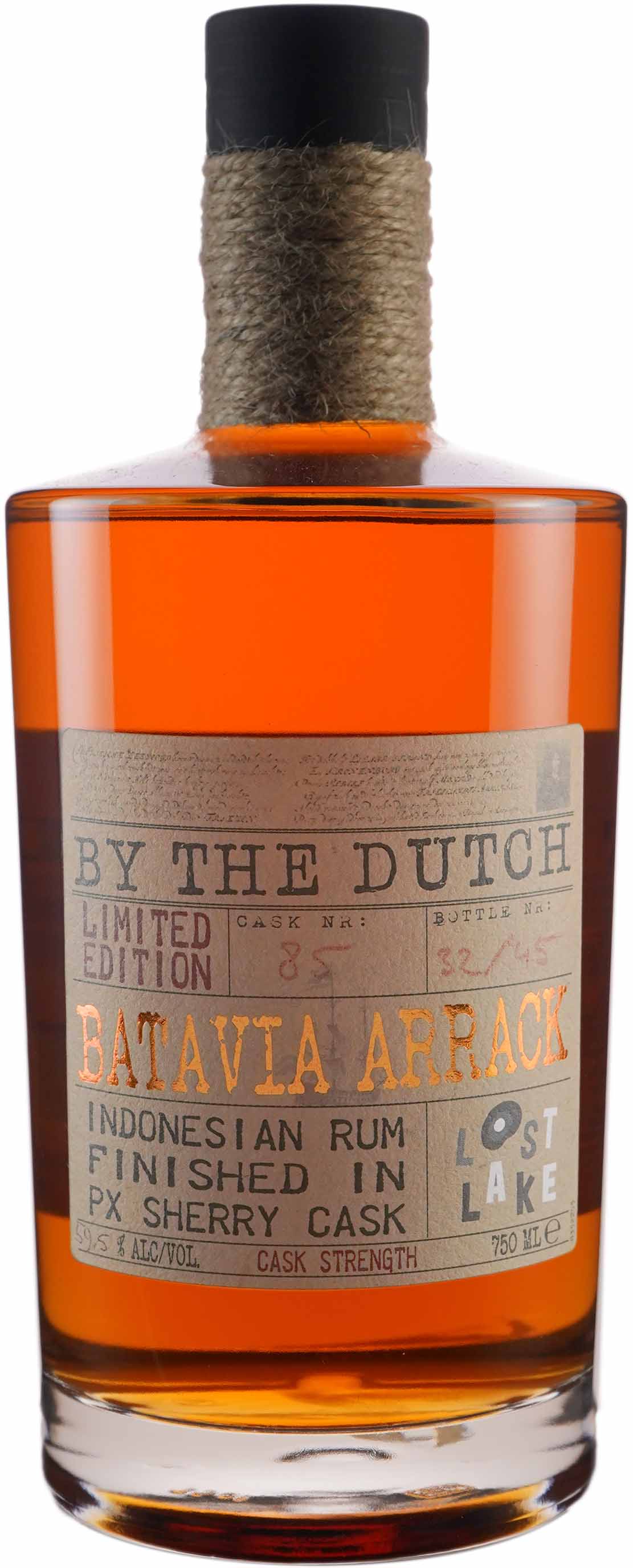By The Dutch 9 year old Batavia Arrack PX Sherry Cask Finish Lost Lake Handpick
