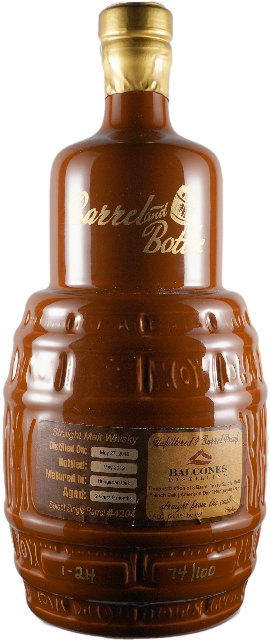 Barrel & Bottle Balcones Deconstruction Hungarian Oak Aged Texas Single Malt