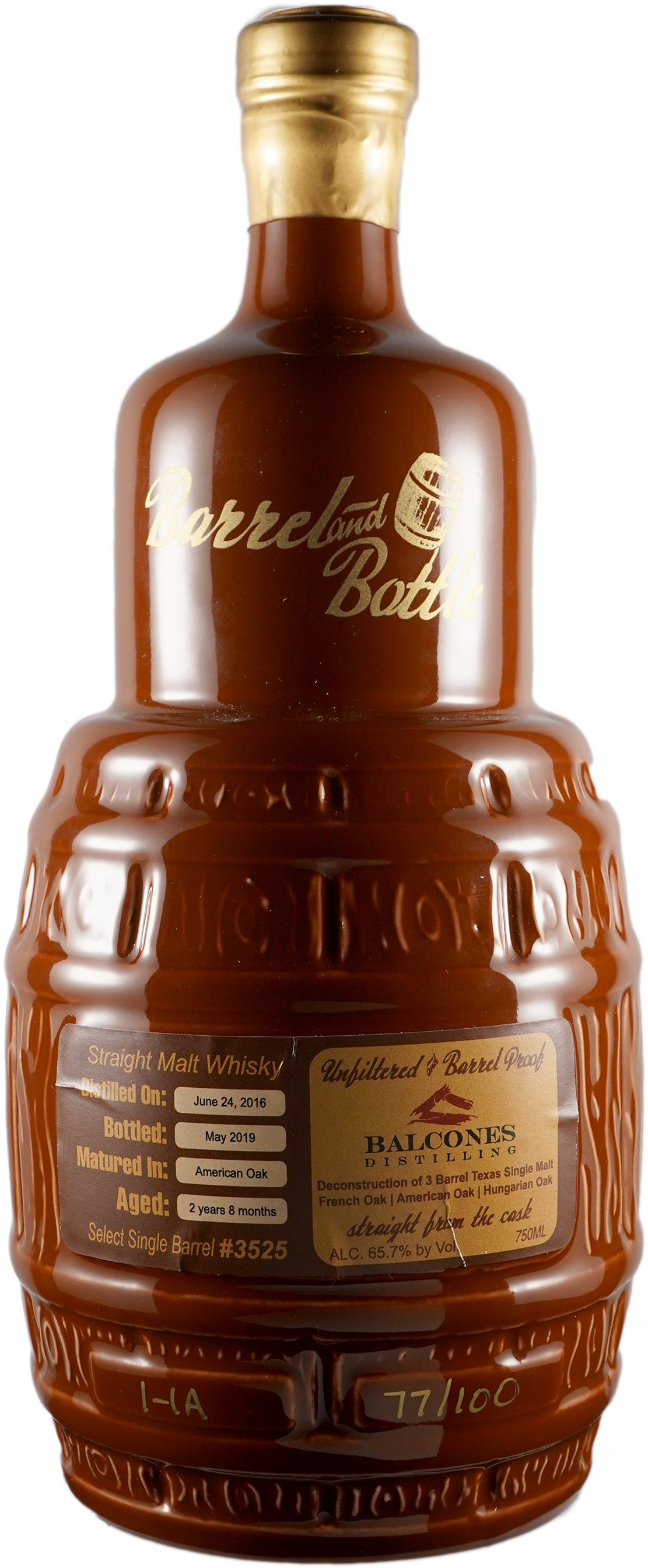 Barrel & Bottle Balcones Deconstruction American Oak Aged Texas Single Malt
