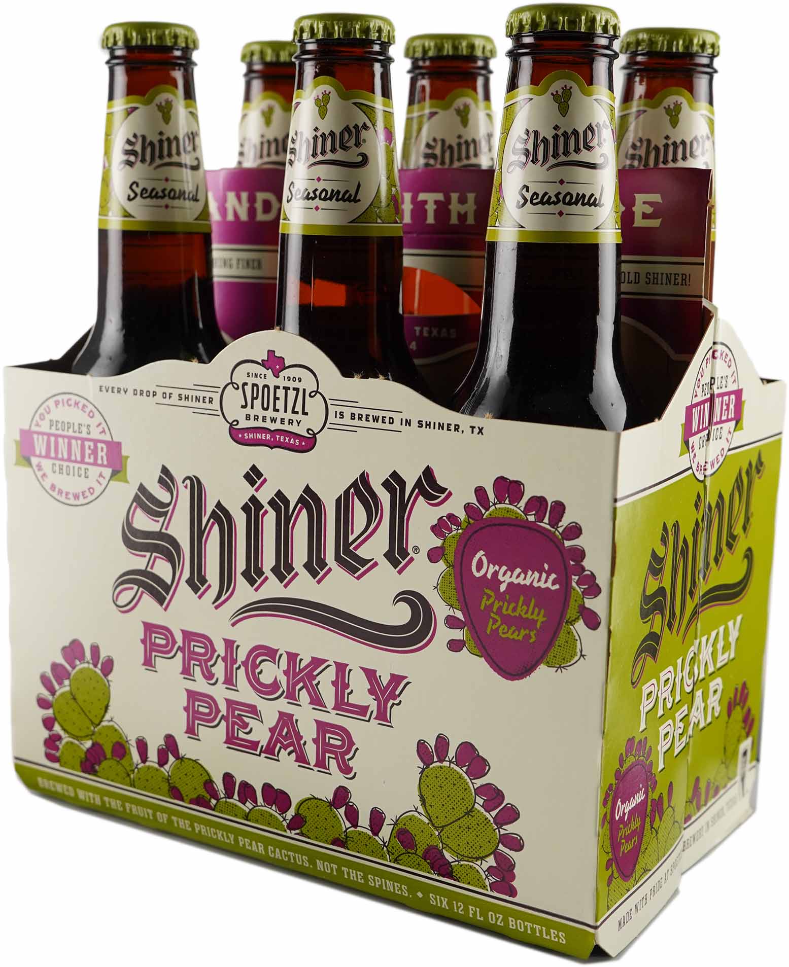 8 Shiner Prickly Pear Beer Caps/Crowns Free Standard Shipping!! 