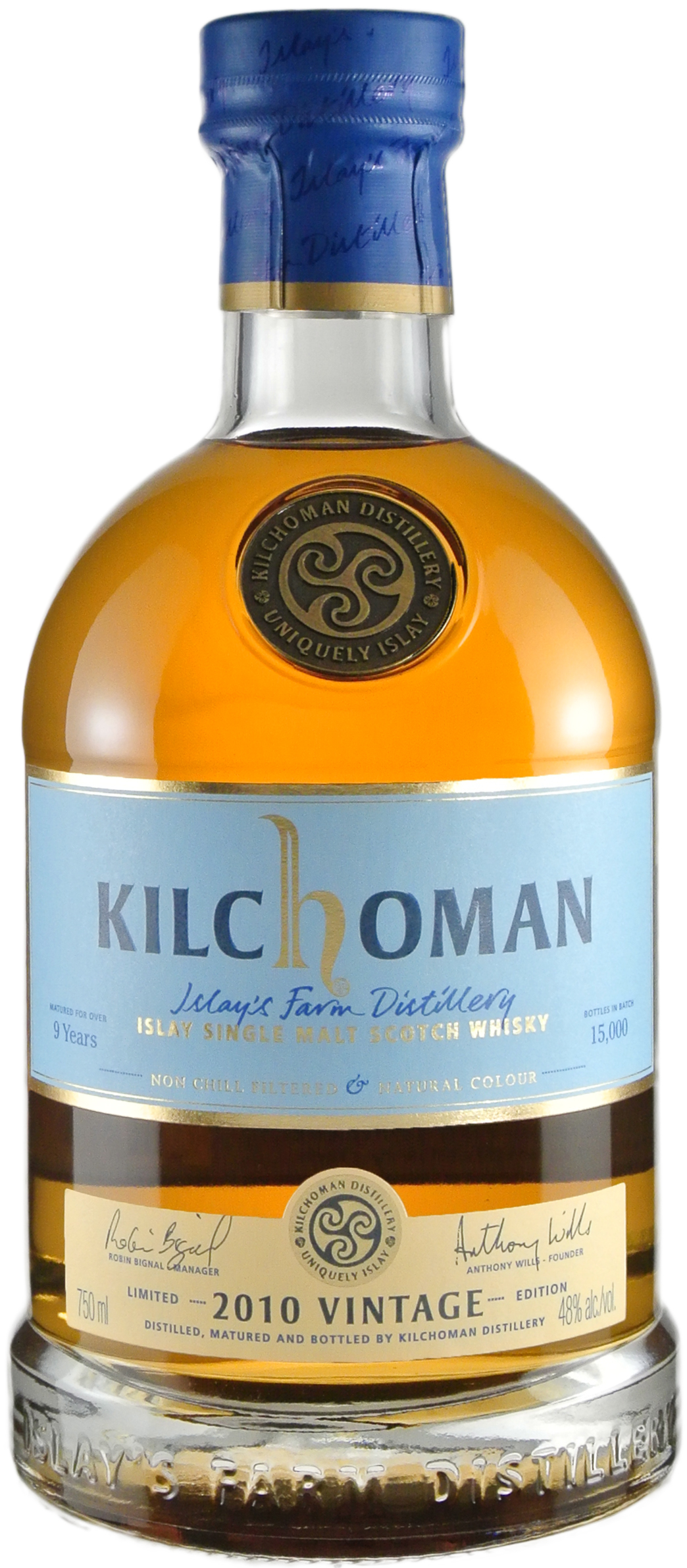 Kilchoman Vintage Islay Single Malt 2010