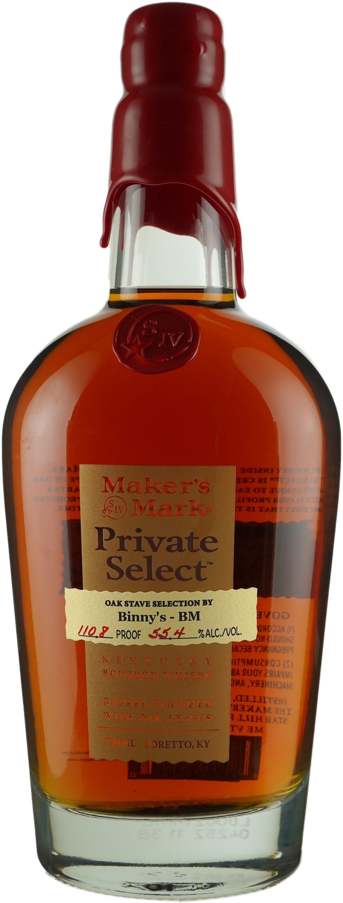 Maker's Mark Private Select Bourbon BM Binny's Handpicked 1 P2 1 Cu 3 46 4 Mo 1 Sp