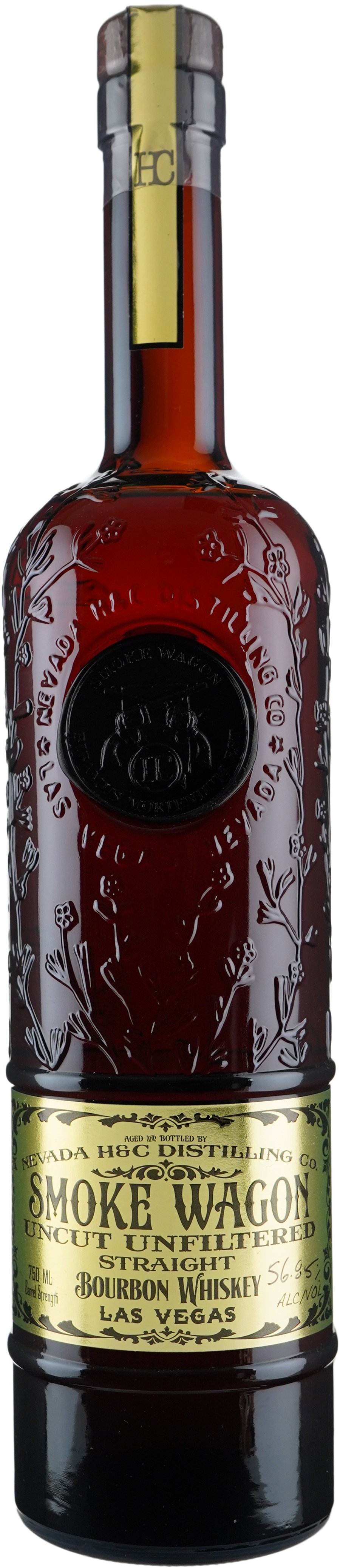 Nevada Distilling Smoke Wagon Uncut Unfiltered Straight Bourbon 750