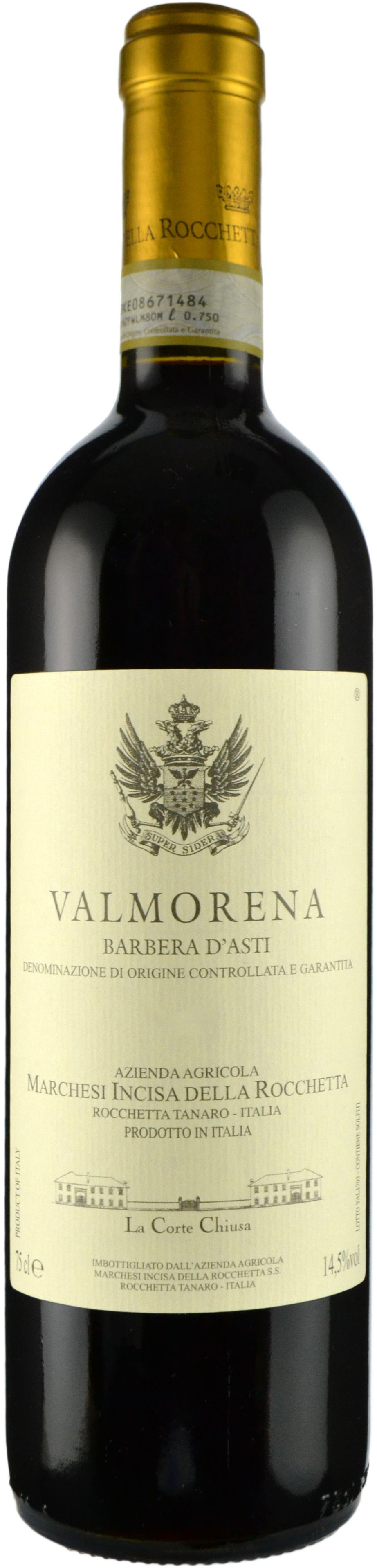 Marchesi Incisa della Rocchetta Valmorena Barbera d'Asti 2018