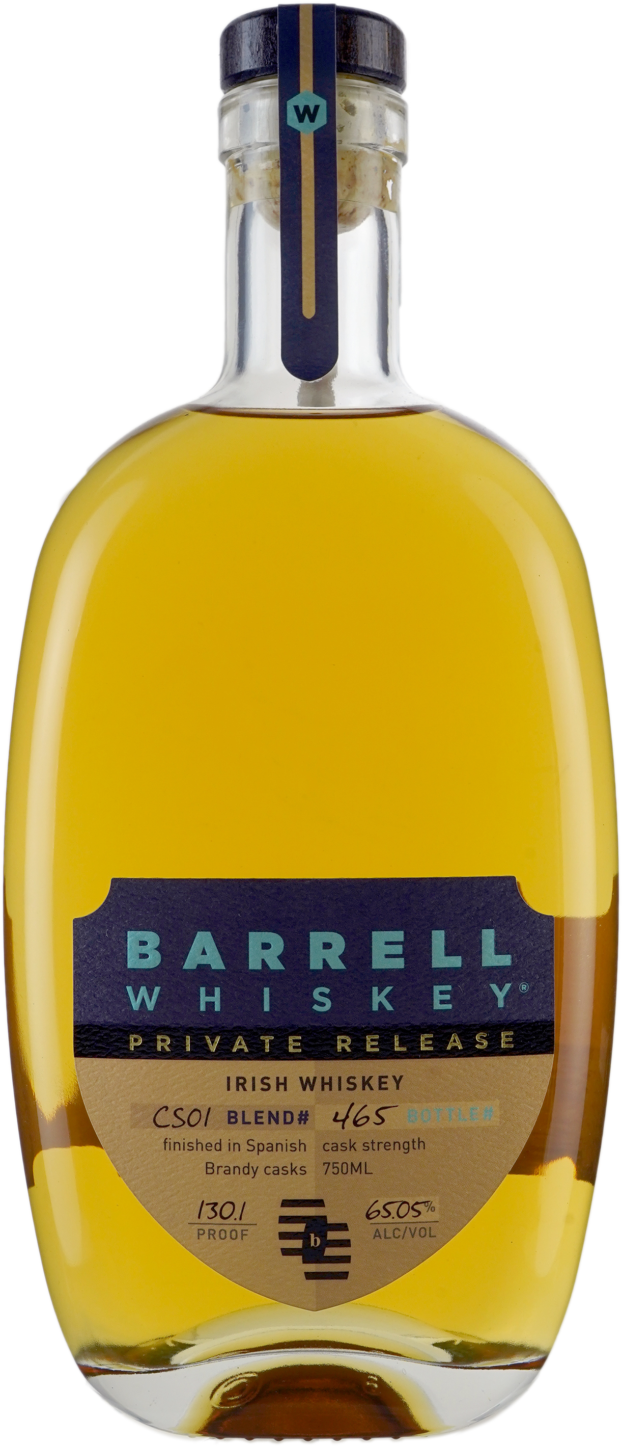 Barrell Craft Irish Whiskey Private Release CS01 Finished in Spanish Brandy Casks