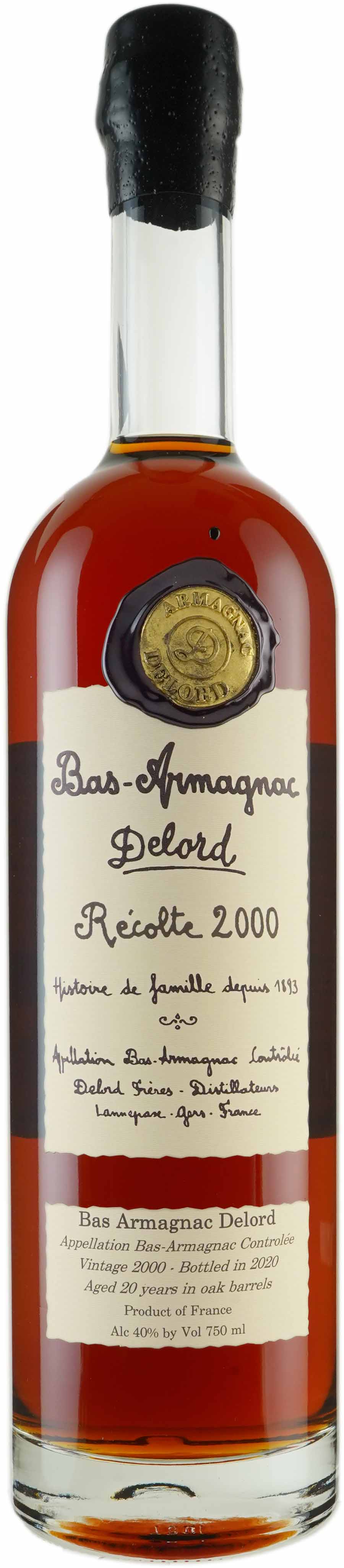 Delord 20 year old Vintage Armagnac 2000