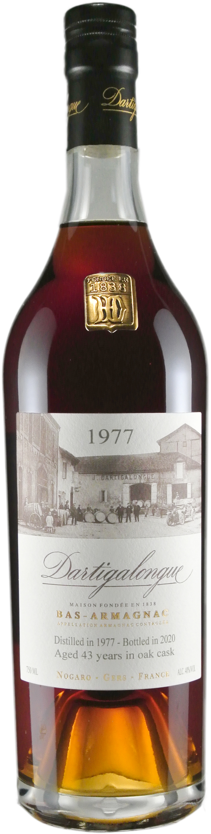 Dartigalongue 43 year old Vintage Armagnac 1977