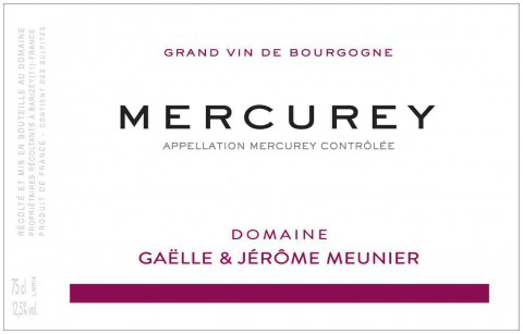 Domaine Gaelle & Jerome Meunier Mercurey 2017