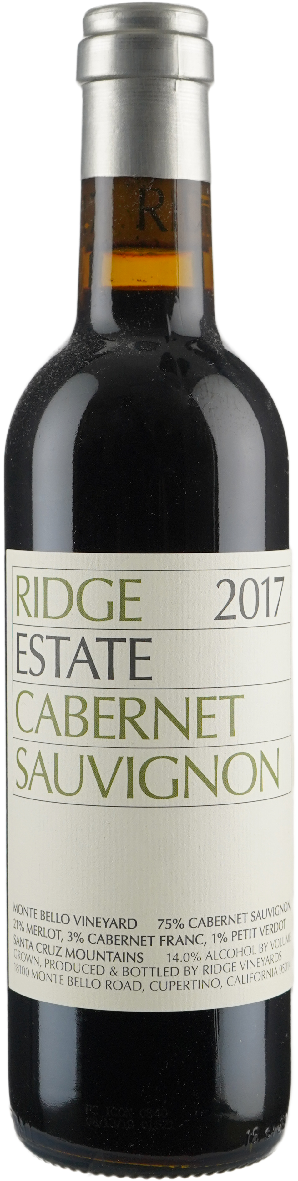 Ridge Cabernet Sauvignon Estate 2017 Half Bottle
