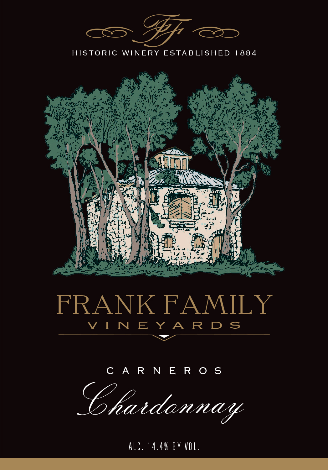 Frank Family Chardonnay 2018 Half Bottle