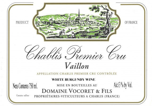 Domaine Vocoret et Fils Chablis Vaillons 2018