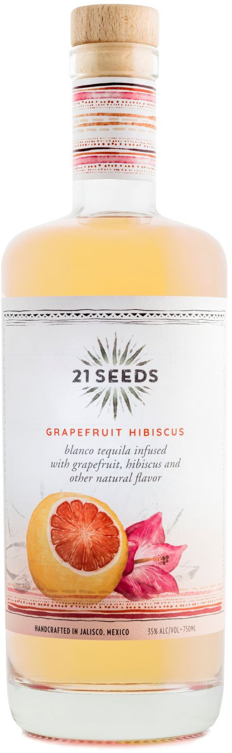 21 Seeds Tequila Grapefruit Hibiscus Infused Blanco