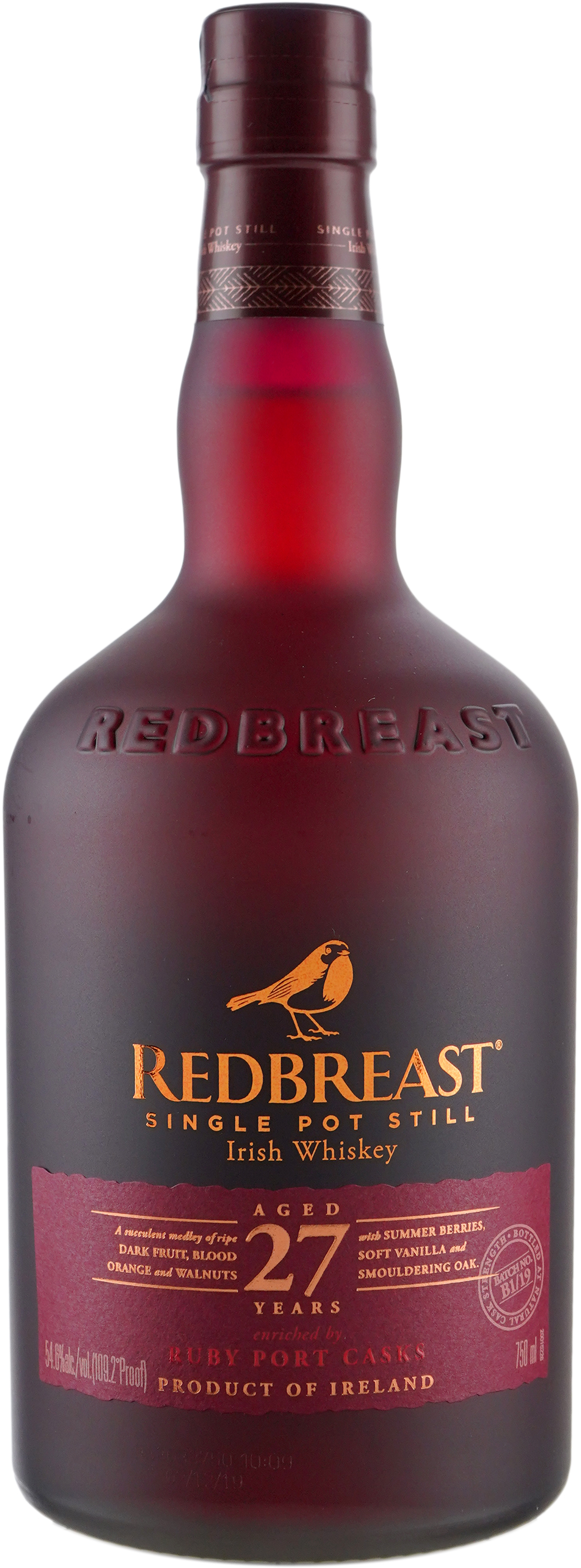 Redbreast 27 year old Single Pot Still Irish Whiskey