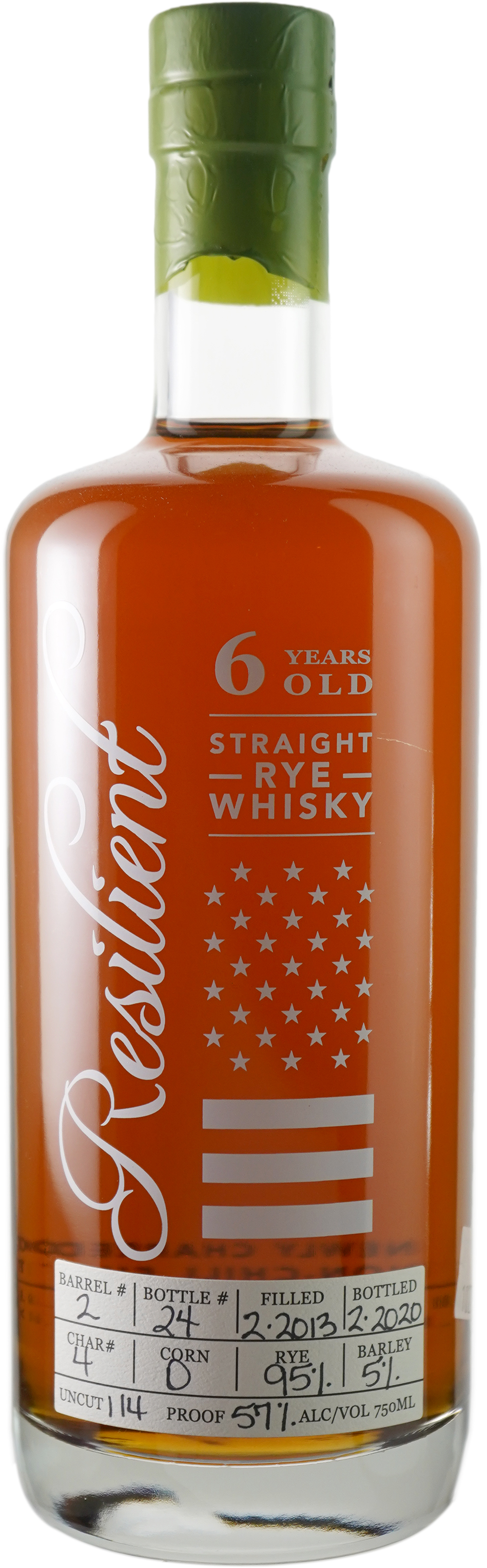 Resilient Barrel Strength Straight Rye Single Barrel # 2