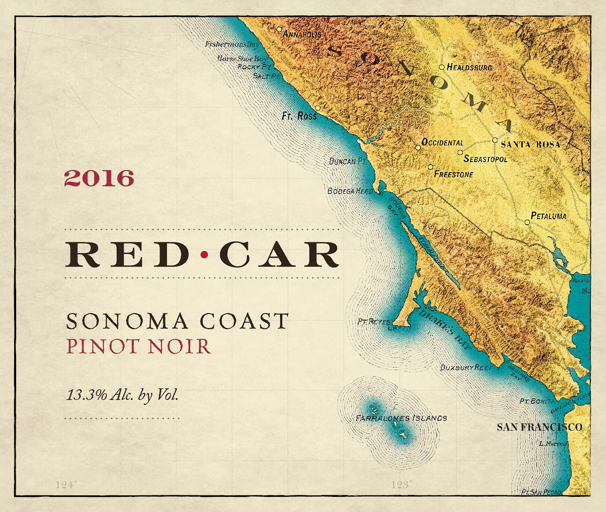Red Car Pinot Noir Sonoma Coast 2016