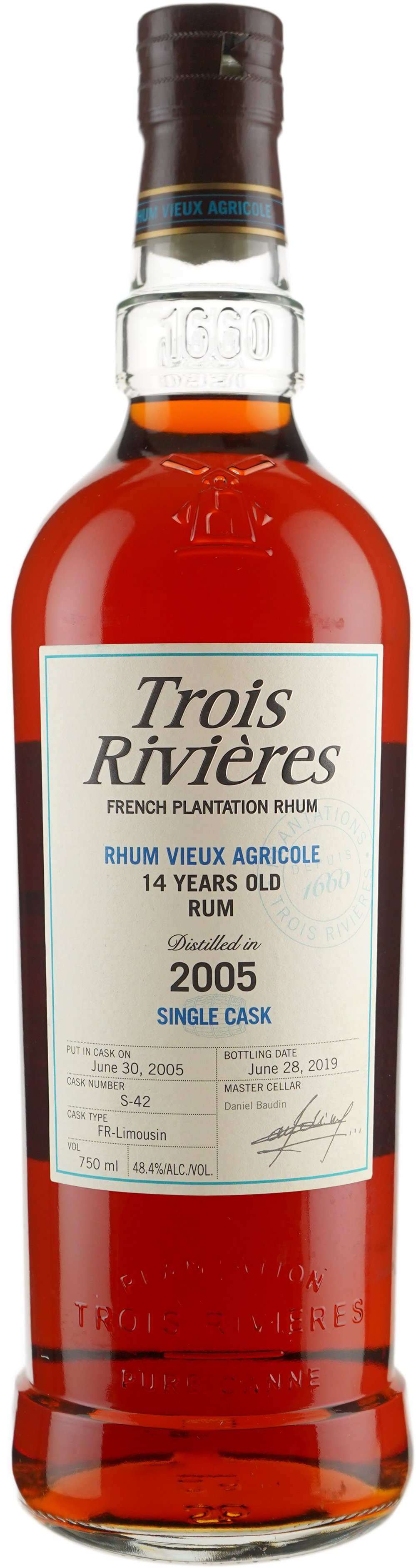Trois Rivieres 14 year old Single Cask Rhum Agricole 2005