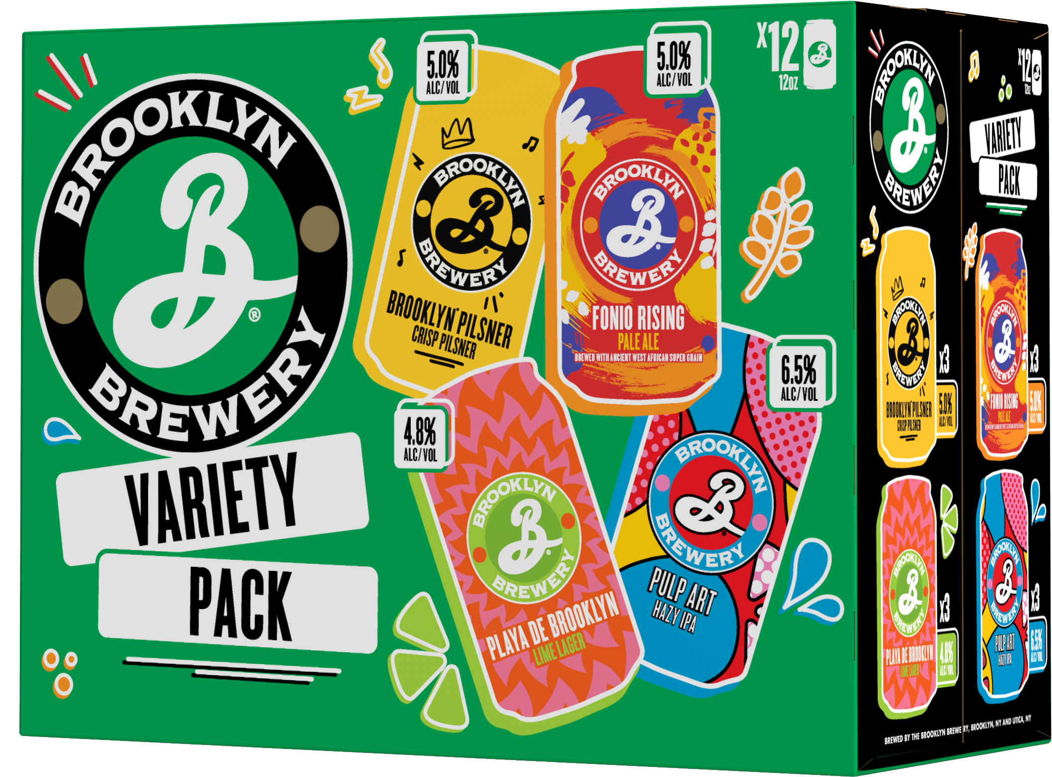 Brooklyn Variety Pack 12 pack of 12 oz Can