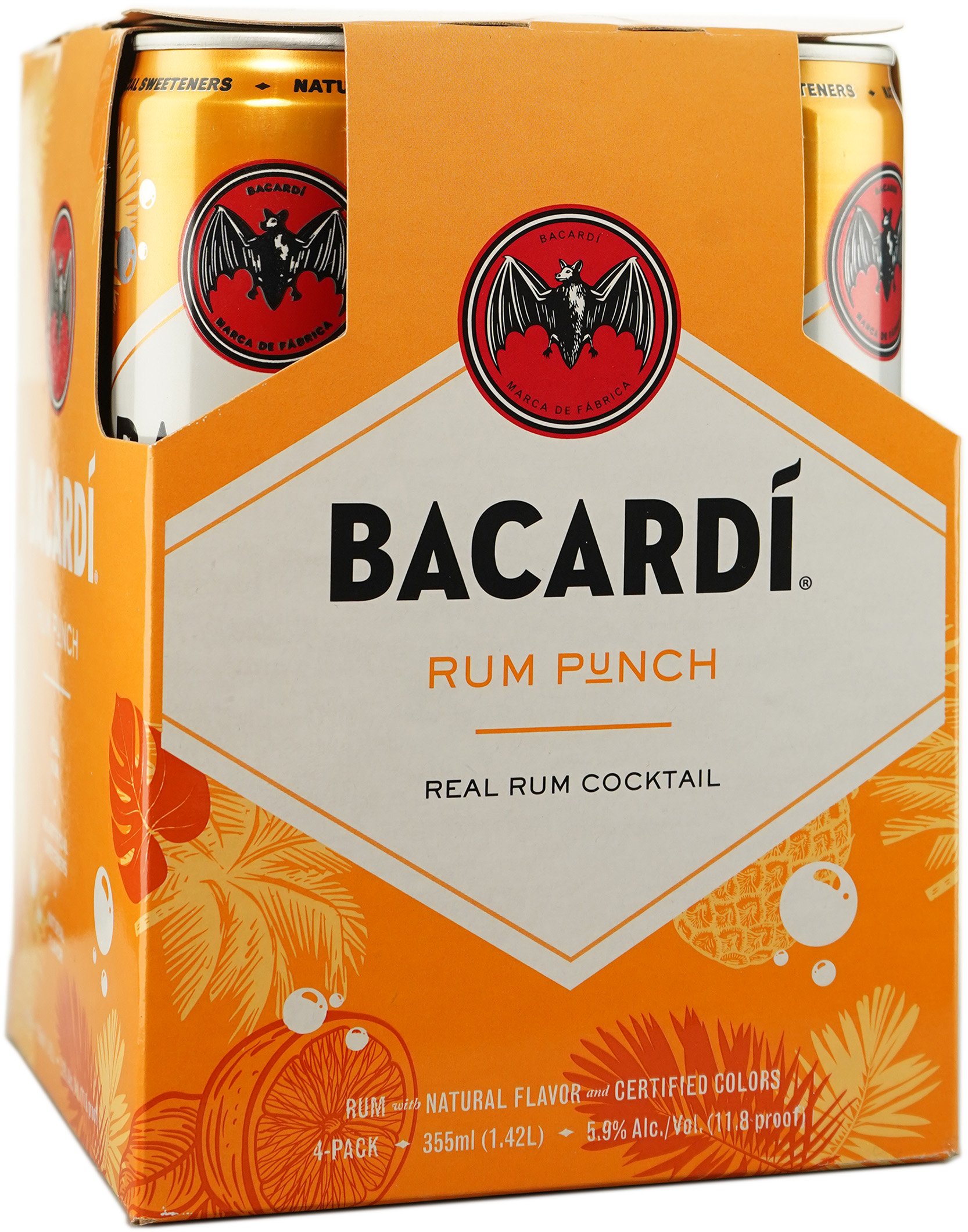 Bacardi Rum Punch RTD 4 Pack Cans