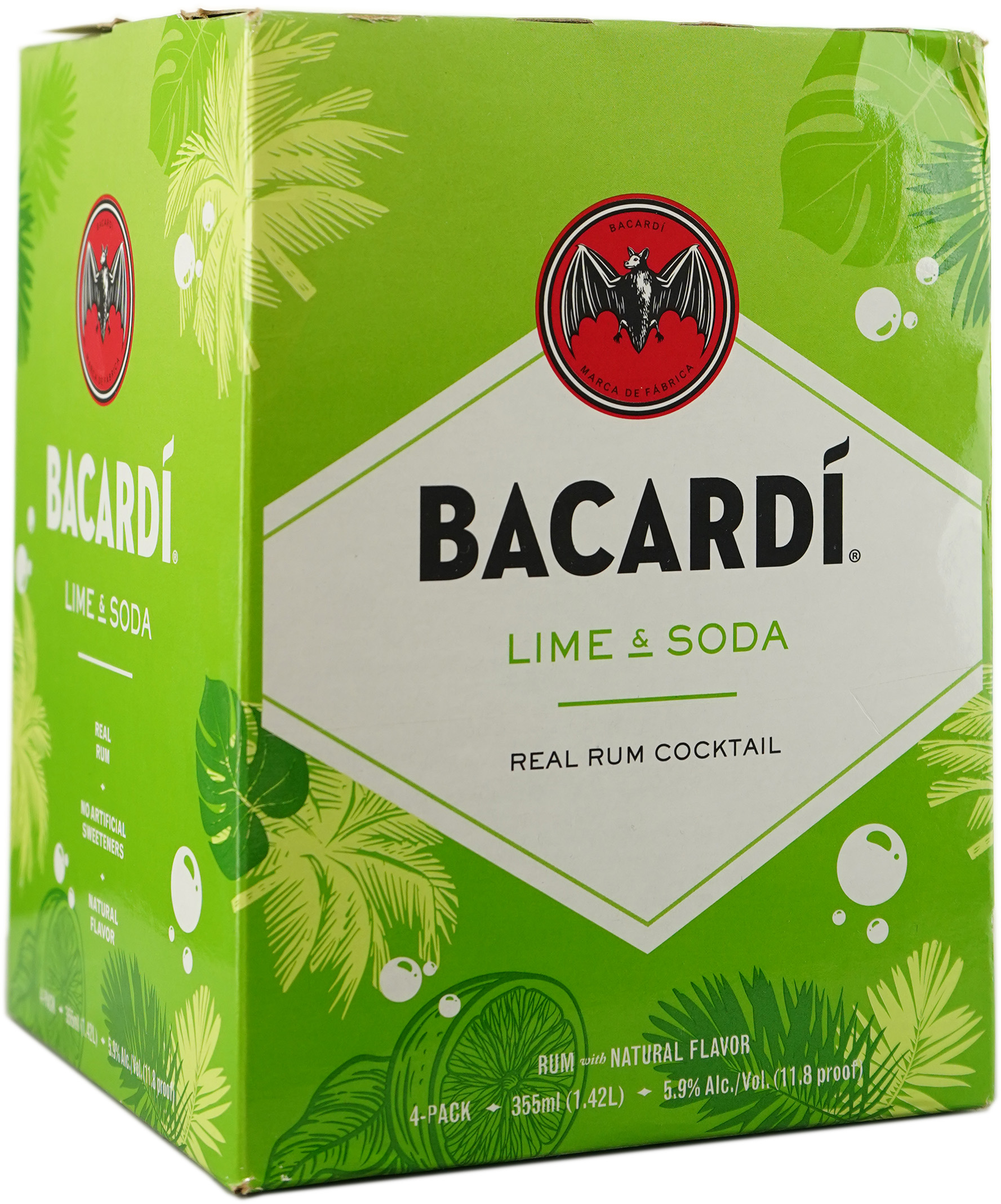 Bacardi Lime & Soda RTD 4 Pack Cans