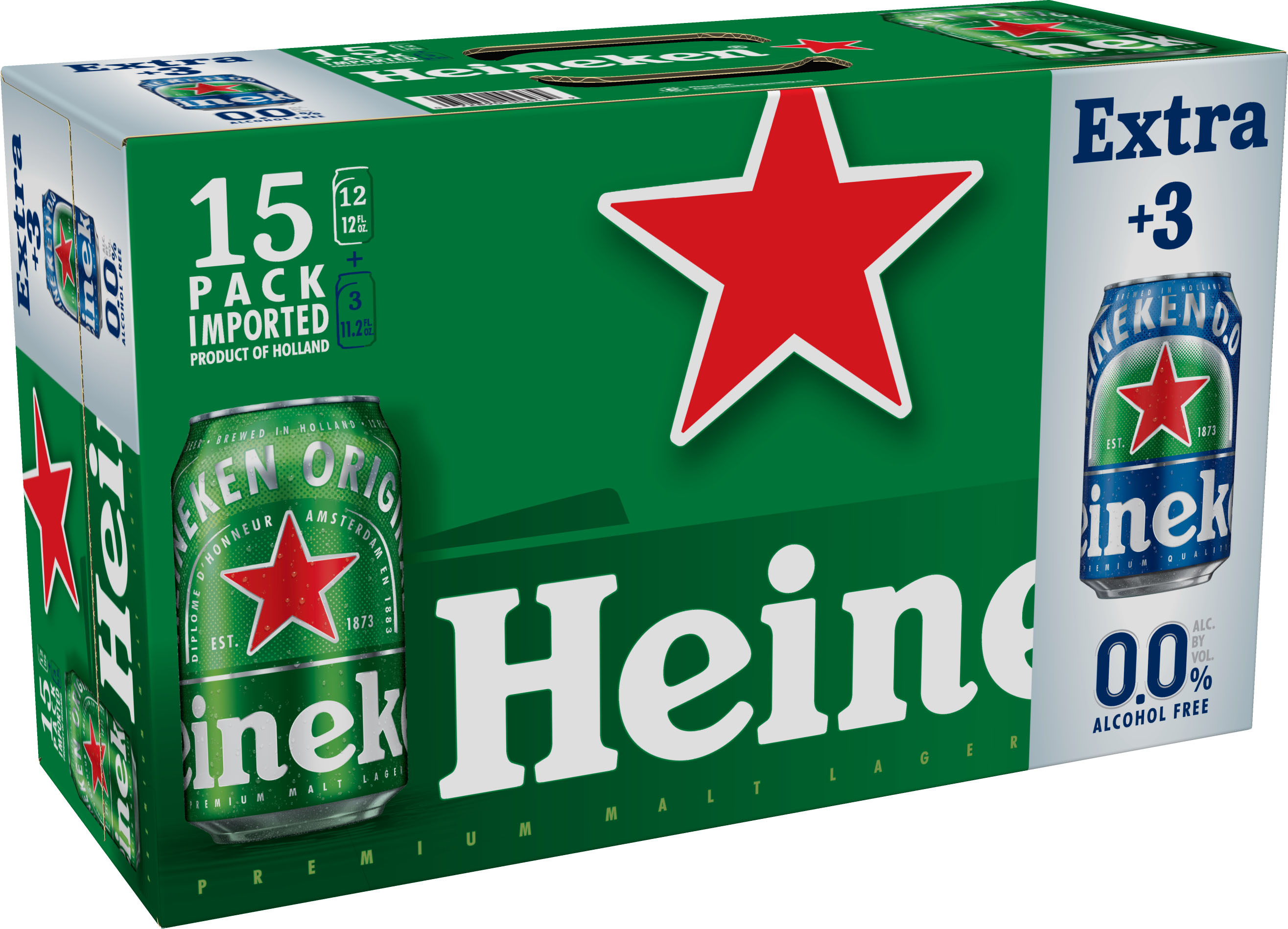 Heineken 12 Heineken + 3 Heineken 0.0%