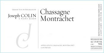 Joseph Colin Chassagne Montrachet 2018