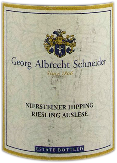 Georg Albrecht Schneider Niersteiner Hipping Riesling Auslese 2005
