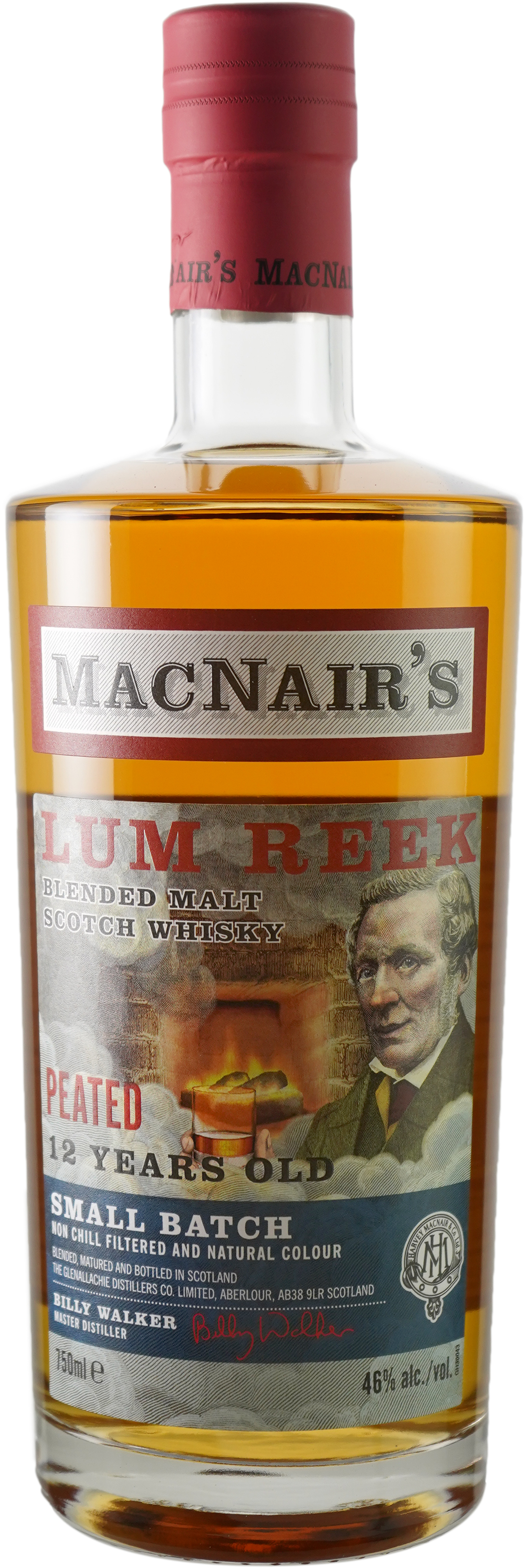 Macnair's Lum Reek 12 year old Peated Blended Malt Scotch