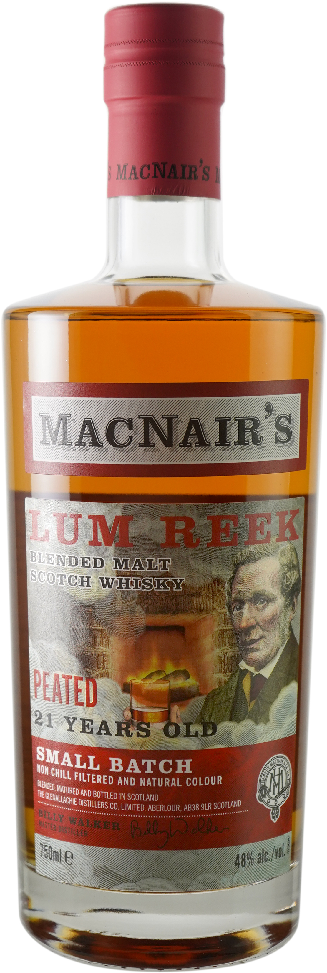 Macnair's Lum Reek 21 year old Peated Blended Malt Scotch