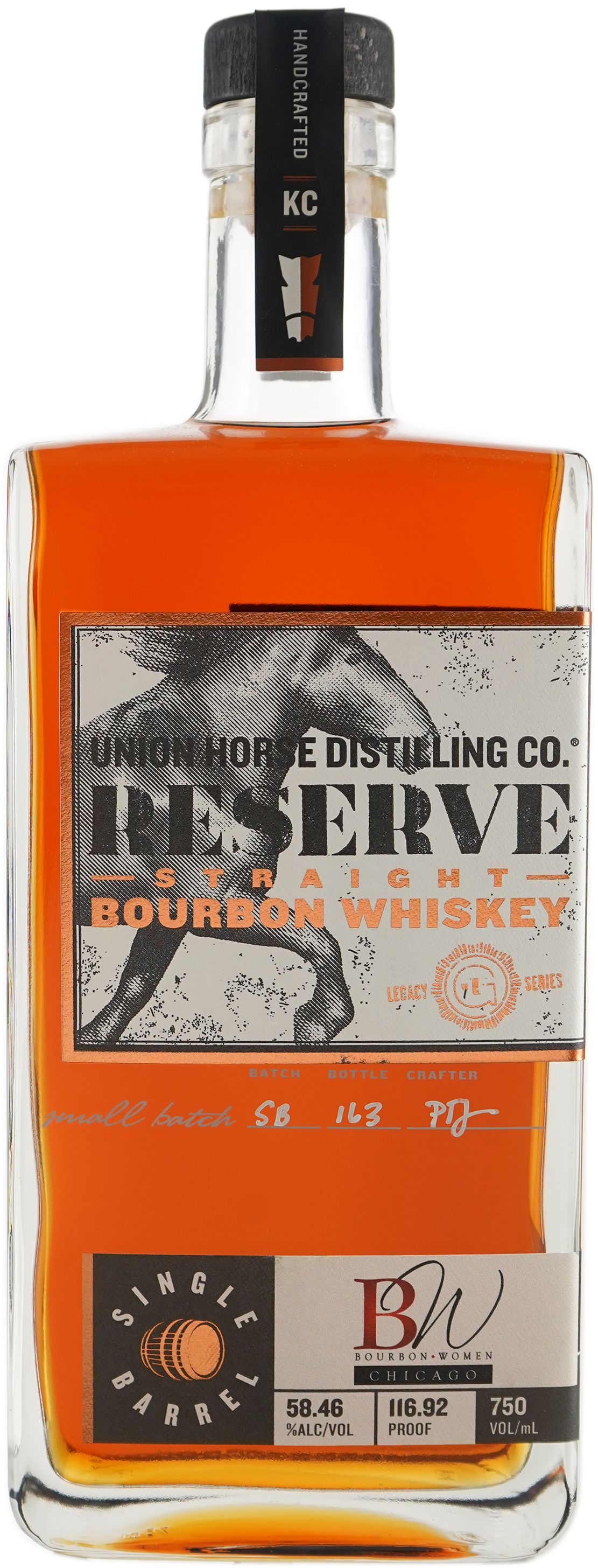 Union Horse Reserve Straight Bourbon BourbonWomen Chicago Single Barrel