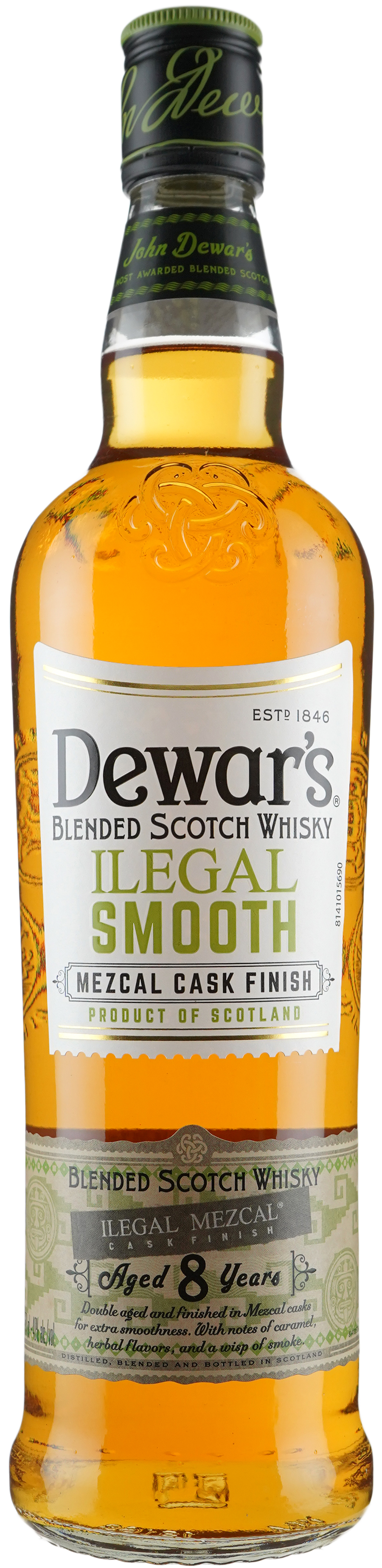 Dewars Ilegal Smooth 8 Year Mezcal Cask Finish Scotch