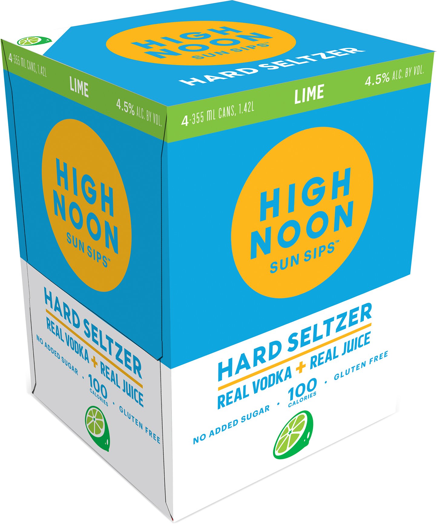 High Noon Vodka & Soda Lime 4 Pack Can